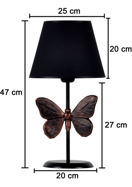 Modern Dizayn Kelebek Abajur Beyaz Bej QDECKLBABJ023 modelleri