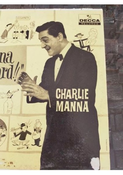 1961 Amerikan Baskı Charlie Manna 33 Lp