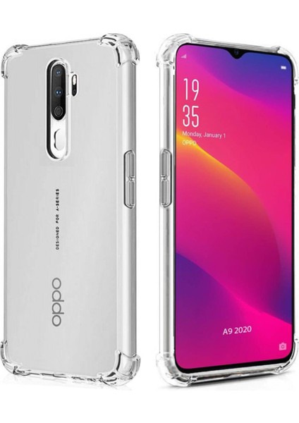 Oppo A5 2020 Şeffaf Tank Silikon Kapak