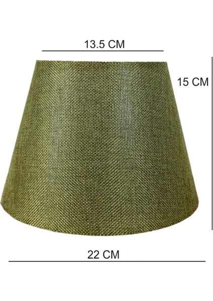 Abajur Başlığı Hazır Şapka Haki Kırçıl Kumaş modelleri