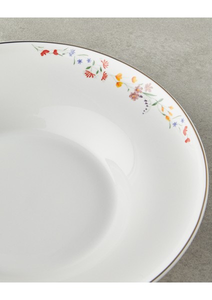 Floral Symphony Bone Porselen Yemek Takımı 24 Parça 6 Kişilik Renkli indirimleri