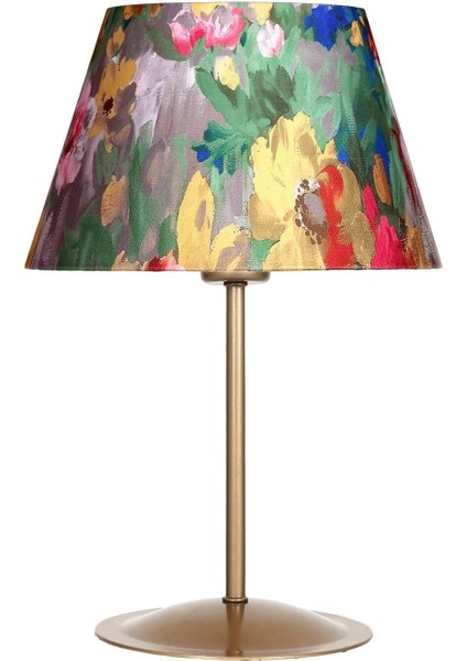 ABJ-EC01 Eskitme Mat Gold Metal Abajur - Violet