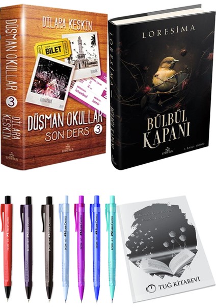 Bülbül Kapanı 1 Ciltli Loresima ve Ephesus Düşman Okullar 3 Ciltli Dilara Keskin 2li Set
