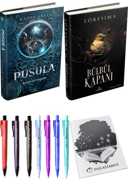 Bülbül Kapanı 1 Ciltli Loresima ve Pusula 3 Konsorsiyum Ciltli Kader Arvas 2li Set