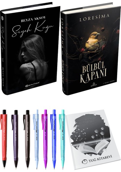 Bülbül Kapanı 1 Ciltli Loresima ve Epsilon Yayınevi Siyah Kuğu Ciltli Beyza Aksoy 2li Set