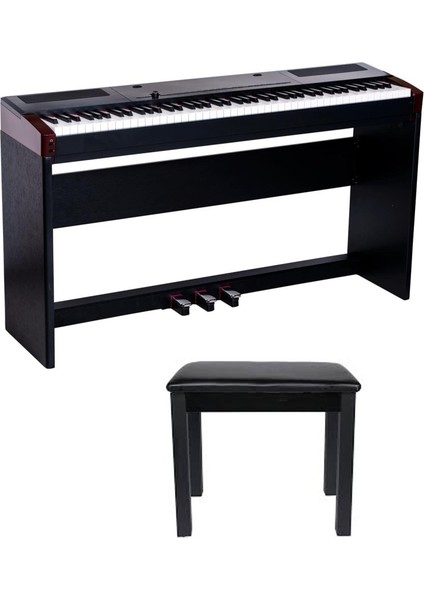 S8 BK Taşınabilir Dijital Piyano (Stand+Tabure Hediyeli)