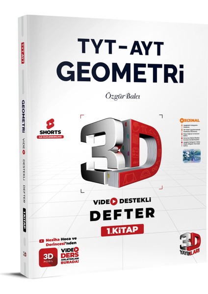 Tyt - Ayt Geometri Video Destekli Defter 1. Kitap