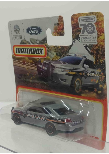 Match.. 70 Years 1:64 Ford Police Interceptor (Küçük Boy Metal Araba)