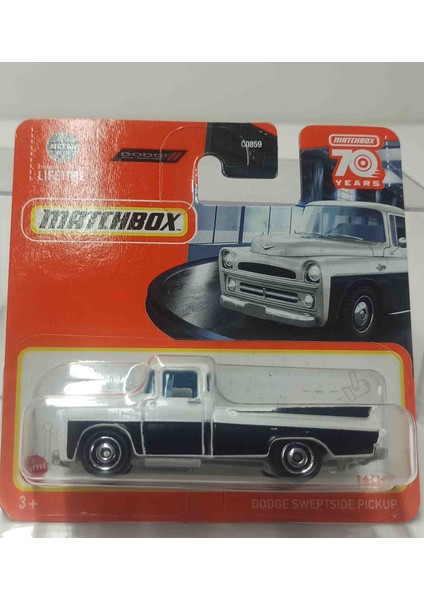 Match.. 70 Years 1:64 Dodge Sweptside Pick-Up ( Küçük Boy Metal Araba)