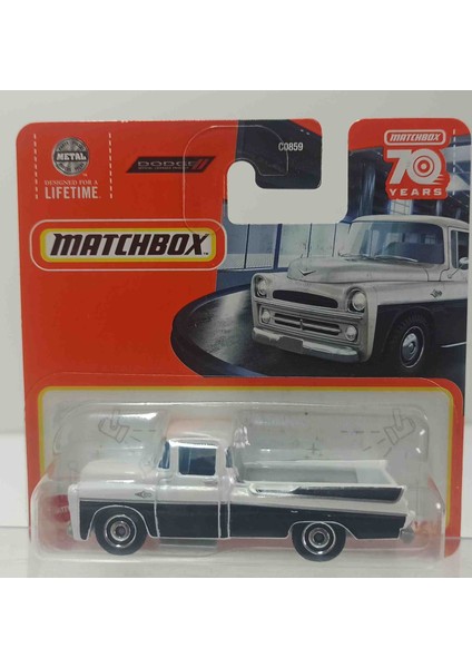 Match.. 70 Years 1:64 Dodge Sweptside Pick-Up ( Küçük Boy Metal Araba) fırsatları