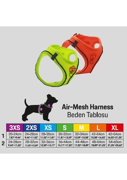 Airmesh Hearts Göğüs Tasması