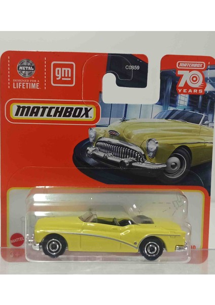 Match..70 Years 1:64 1953 Buick Skylark Convertible ( Küçük Boy Metal Araba fırsatları