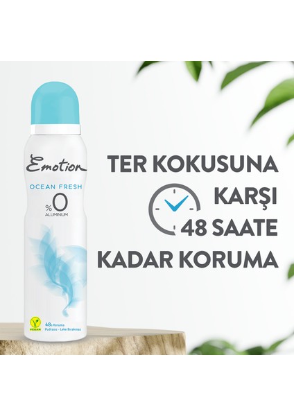 Ocean Fresh 3'lü Kadın Deodorant (3 x 150 Ml)