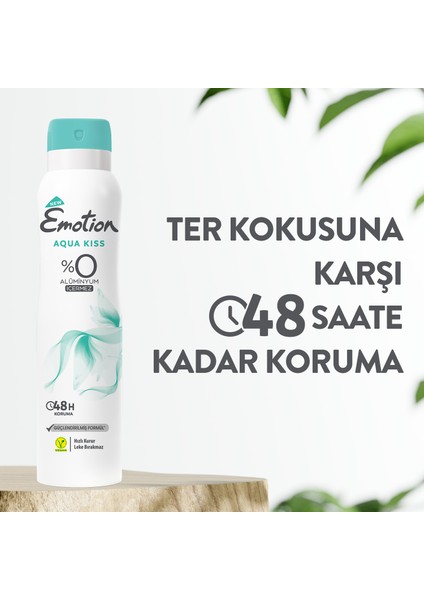 Aqua Kiss 3'lü Kadın Deodorant (3 x 150 ml)