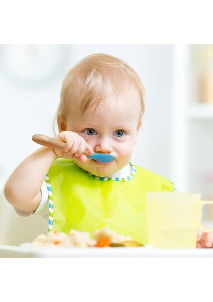 Gıda Sınıfı Kaşık ve Çatal Seti Ahşap Saplı Beslenme Eğitimi Yürümeye Başlayan Çocuk Bağımsız Yeme Aksesuarları (Yurt Dışından) fırsatları