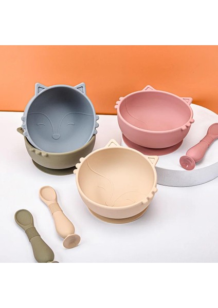 Besleme Kaseleri ve Tabakları Bpa Içermeyen 2 Parça/1 Takım Su Geçirmez Kaşık Kaymaz Sofra Takımı (Yurt Dışından) modelleri