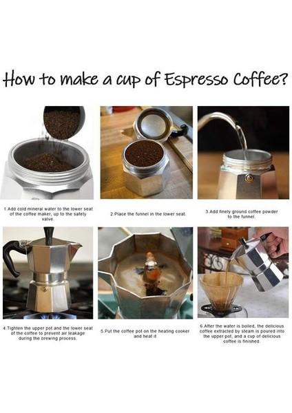150 ml Kahve Makinesi Alüminyum Mocha Espresso Percolator Pot Kahve Makinesi Moka Pot Stopetop Kahve Makinesi | Kahve Tencereler (Yurt Dışından) fırsatları