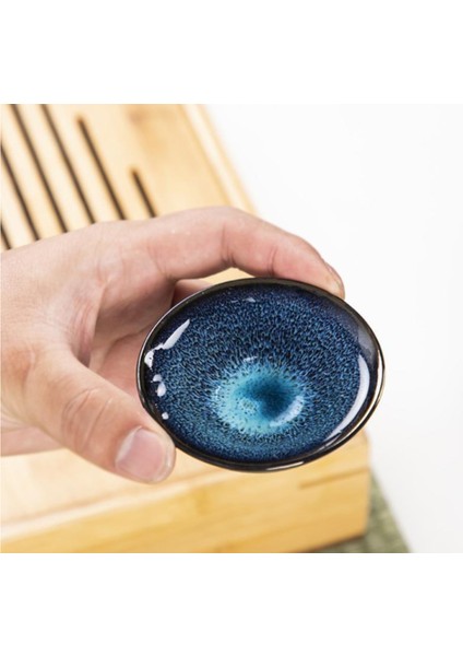 Kungfu Porselen Çay Kupası Çin Vintage Ev Çay Kupası Tianmu Sır Fırın Değiştirildi Kubek Do Herbaty Mutfak Malzemeleri 5050SX | Teacups (Yurt Dışından) fiyatları