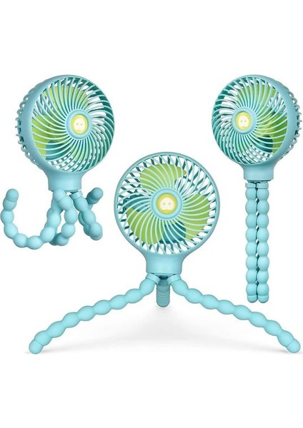 Mini Arabası Fan, Şarj Edilebilir Taşınabilir Fan, Ofis Odası / Bebek Odası / Açık (Mavi) (Yurt Dışından) fiyatları