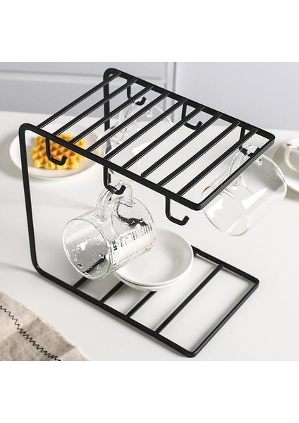 Çoklu Kanca Sanat Kahve Fincanı Raf Cam Çay Organizatör Marc Tutucu Mutfak Depolama Organizasyon | Depolama Tutucular ve Amp;raflar (Yurt Dışından) fiyatları