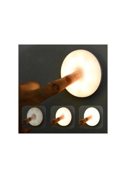 Hareket Yuvarlak Sensör Dolabı Işık Oto Akıllı Gece Lambası Ev Yatak Odası Dolap Mutfak Gardırop Işık Duvar Lambaları Için LED Işıklar | Duvar Lambaları (Yurt Dışından) modelleri