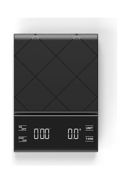 LCD Elektronik Kahve Ölçekli Espresso ve Damla Ağırlık Dengesi Zamanlayıcı Siyah Mutfak Gıda Dijital Teraziler (Yurt Dışından)