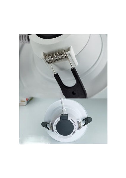 2 Paket Radar Downlight, LED Insan Vücudu Indüksiyon Sensörü Dedektörü Gömülü Yuvarlak 5 W 110-220 V Tavan Downlight Spot 6000 K Koridor Koridor Aydınlatma Paneli Işık (Yurt Dışından)