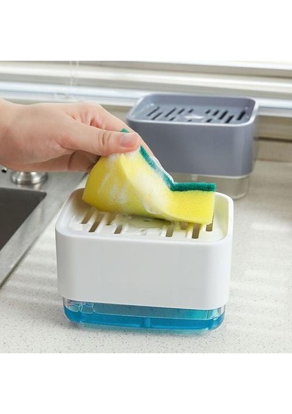 Temizlik Malzemeleri Presleme Sabun Kutusu Mutfak Push Tip Otomatik Sıvı Çıkış Kutusu Mutfak Malzemeleri Temizleme Fırça Süngerleri | Temizleme Fırçaları (Turuncu) (Yurt Dışından) fiyatları