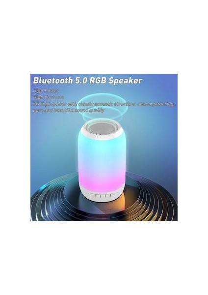Radyo ile Bluetooth Hoparlör, Hoparlör Bluetooth Taşınabilir Müzik Kutusu 7 Renk Versiyonları / Tws / Tf Kart / Aux-In Çocuklar, Yetişkinler, Partiler, Açık, Kapalı (Beyaz) Için Uygun (Yurt Dışından)