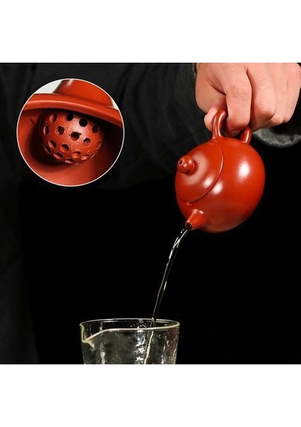 160CC Yixing Mor Kil Çaydanlık Küçük Kapasiteli Kettle Kung Fu Zisha Tet Seti Puer Teaware | Çaydanlıklar (Yurt Dışından)