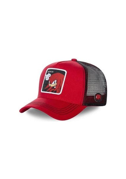 Yeni Anime Snapback Cap - Pamuk Beyzbol Hip Hop Hat Kadınları (Knuckles Red) (Yurt Dışından)