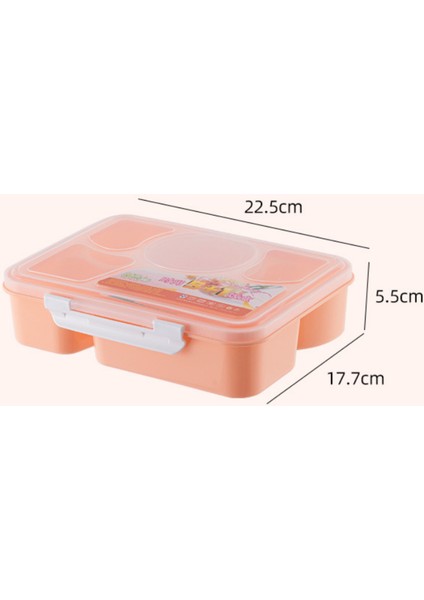 Taşınabilir Mikrodalga Öğle Yemeği Kutusu Meyve Gıda Konteyner Saklama Kutusu Açık Piknik Lunchbox Bento Kutusu | Öğle Yemeği Kutuları (Pembe) (Yurt Dışından)