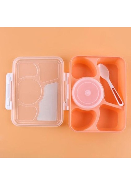 Taşınabilir Mikrodalga Öğle Yemeği Kutusu Meyve Gıda Konteyner Saklama Kutusu Açık Piknik Lunchbox Bento Kutusu | Öğle Yemeği Kutuları (Pembe) (Yurt Dışından)