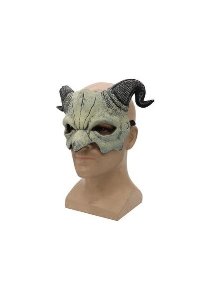 Cadılar Bayramı Karnaval Lateks Boynuz Şeytan Maskesi Köpük Yarım Yüz Hood Parti Cosplay Sahne (Yurt Dışından)