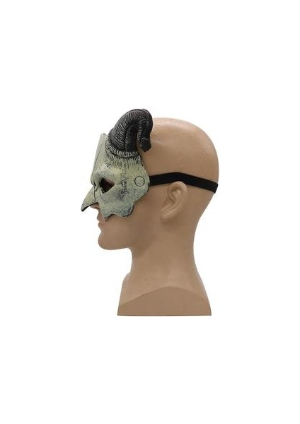 Cadılar Bayramı Karnaval Lateks Boynuz Şeytan Maskesi Köpük Yarım Yüz Hood Parti Cosplay Sahne (Yurt Dışından)