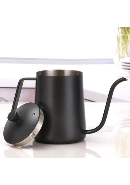600 ml Damla Su Isıtıcısı Kahve Çay Potu Yapışmaz Kaplama Gıda Sınıfı Paslanmaz Çelik Gooseneck Damla Su Isıtıcısı Kuğu Boyun Ince Ağız | Ağız (Yurt Dışından)