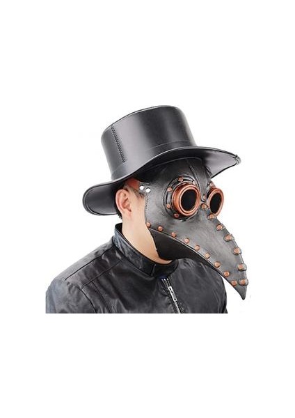 Veba Doktor Karga Maskesi Steampunk Uzun Burun Kuş Gaga Maskesi (Yurt Dışından)