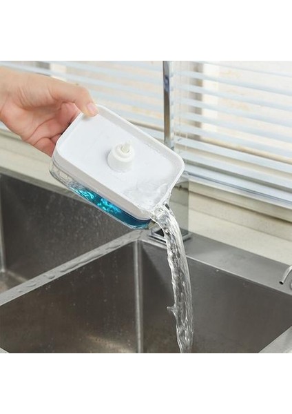 Temizlik Malzemeleri Presleme Sabun Kutusu Mutfak Push Tip Otomatik Sıvı Çıkış Kutusu Mutfak Malzemeleri Temizleme Fırça Süngerleri | Temizleme Fırçaları (Turuncu) (Yurt Dışından) indirimleri