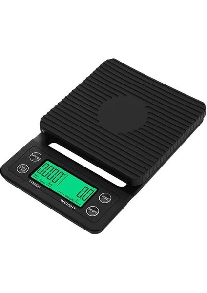 Ev Damlama Kahve Ölçekli Zamanlayıcı 0.1g Yüksek Hassasiyetli Elektronik Ölçekler Dijital Mutfak Gıda Ölçeği LCD Ağırlık Dengesi (Yurt Dışından)
