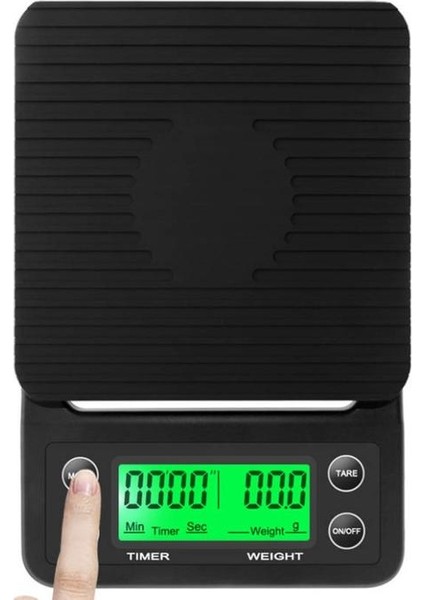 Ev Damlama Kahve Ölçekli Zamanlayıcı 0.1g Yüksek Hassasiyetli Elektronik Ölçekler Dijital Mutfak Gıda Ölçeği LCD Ağırlık Dengesi (Yurt Dışından)