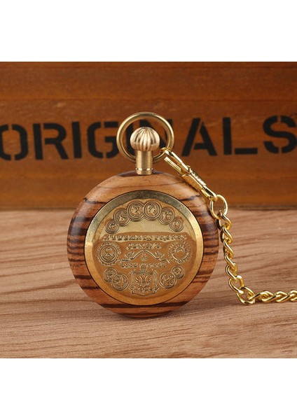 Vintage Cebi Abanoz Dijital Kadran Büyük Cep Izle Vintage Ahşap Kuvars Cebi Hediye Pocket Watch | Cep ve Amp;fob Saatler (Yurt Dışından)