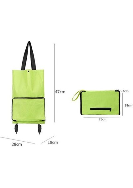 Taşınabilir Arabalık Çanta Katlanır Yaşlı Süpermarket Tramvay El-Pullu Alışveriş Çantaları (Yurt Dışından) modelleri