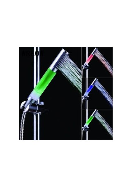 7 Renkler LED Duş Başlığı LED Musluk Oto Değişen Dokunun Meme El Yuvarlak LED Anyon Spa Banyo Duş Başlığı Filtre Bataryası | Duş Başlıkları (Yurt Dışından)