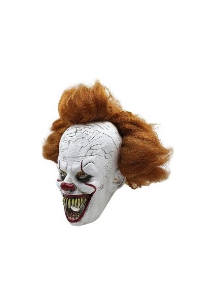Pennywise Palyaço Soul Maskesi Cadılar Bayramı Headgear Masquerade Korku Parti Kostüm Sahne (Yurt Dışından)