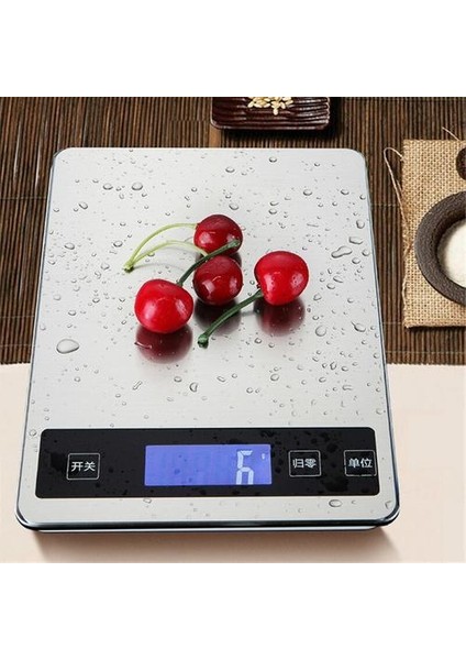 15KG / 1g Dijital Elektronik Ölçekli Şarj Edilebilir Gıda Ölçeği Paslanmaz Çelik Takı Cep Tartı Terazi Mutfak Ölçüm Araçları | Mutfak Terazi (Yurt Dışından)