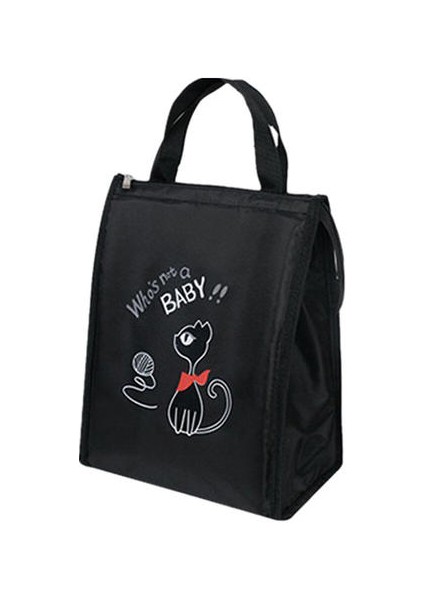 2 Adet Siyah Soğutucu Öğle Yemeği Kutusu Çantası Büyük Kalın Yalıtımlı Termal Snacks Gıda Bento Konteyner Taşıyıcı Soğutucu Çorba Kutusu Paketi Depolama (Yurt Dışından)