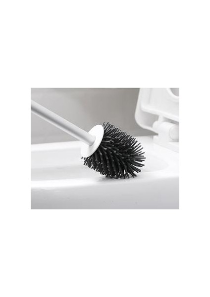 Banyo Tuvalet Fırçası Kafa Tutucu Tutucu Kolu ile Yumuşak Kıllar Temizleme Seti Duvara Monte Klozet Aksesuarları | Tuvalet Fırçası Tutucular (Yurt Dışından)