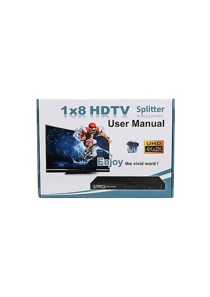 HDMI Splitter 1 Giriş 8 Çıkış, Destek 4k*2k 1080P, Toplantı, Tiyatro, Ofis Için (Yurt Dışından) fiyatları