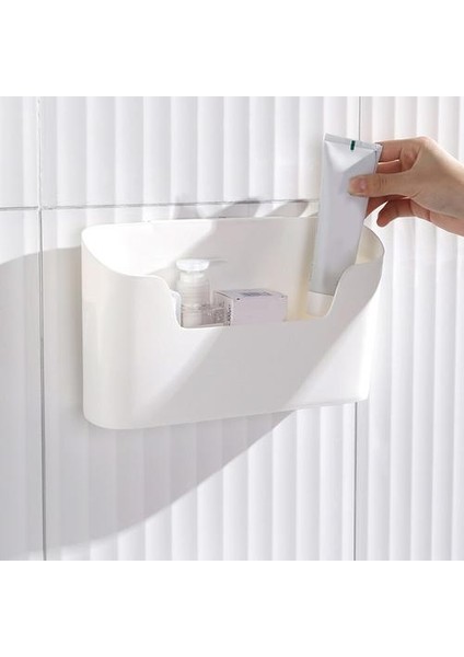 Duvar Asılı Saklama Kutusu Banyo Kozmetik Şampuan Organizatör Mutfak Baharat Saklama Kutusu Ev Masa Üstü Sundries Bitirme | Çanta ve Amp;sepet (Yurt Dışından)