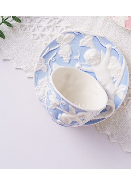 Ingiliz Çay Kupası Retro Rölyef Kahve Fincanı Çanak Su Isıtıcısı Seti Ev Mobilyaları Avrupa Mahkemesi Tarzı Öğleden Sonra Çay Sofra Takımı | Teaware Setleri (Yurt Dışından) modelleri